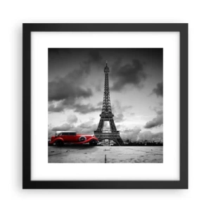 Plagát v čiernom ráme - Nie tak dávno v Paríži - 30x30 cm