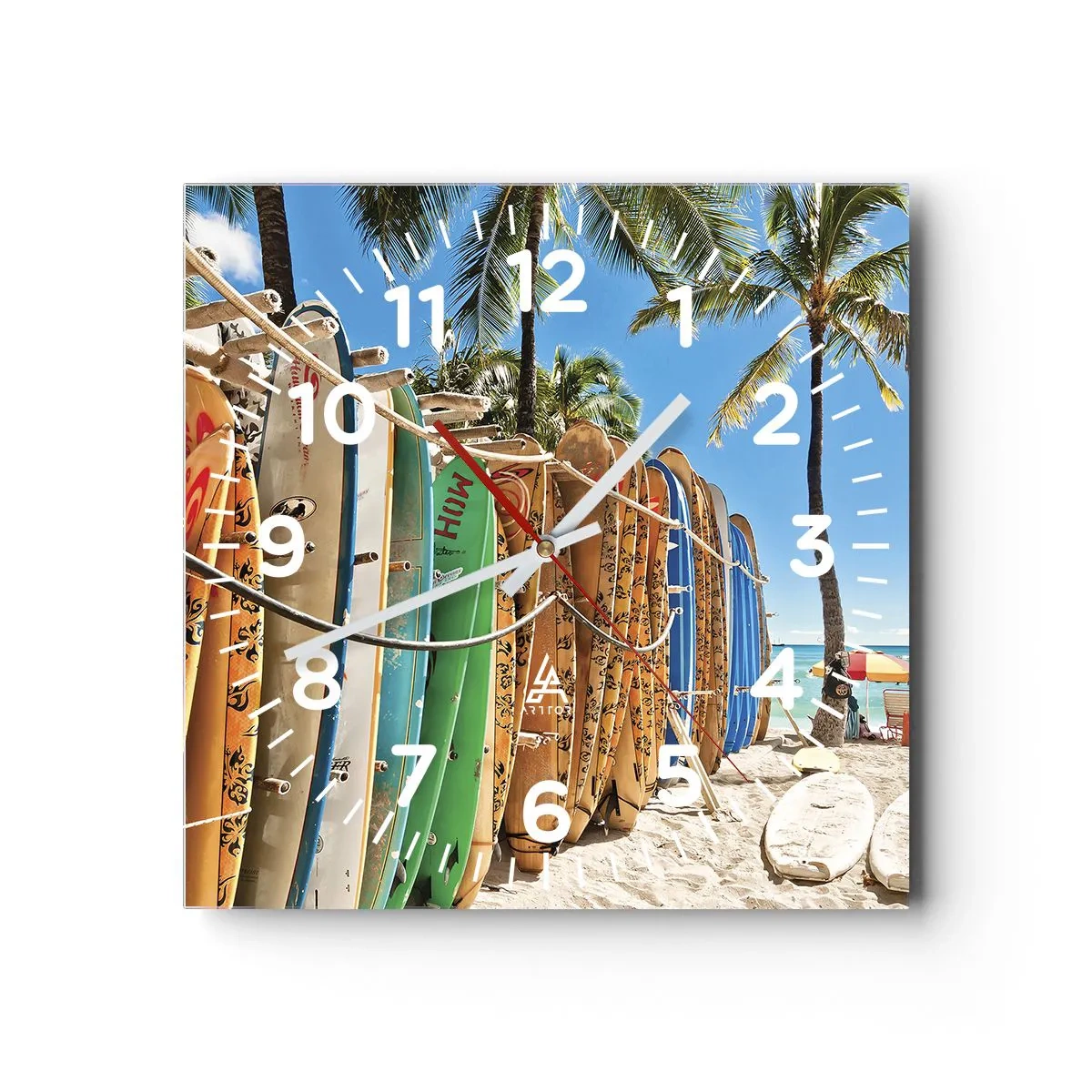 Nástenné hodiny - Slnečná zábava - 30x30 cm