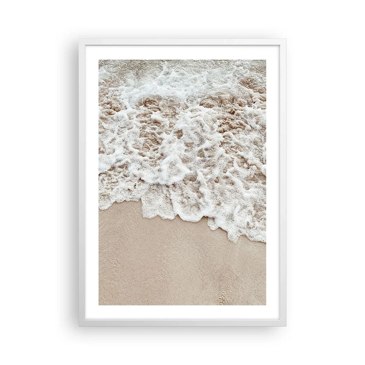 Plagát v bielom ráme - Hneď sa vrátim - 50x70 cm