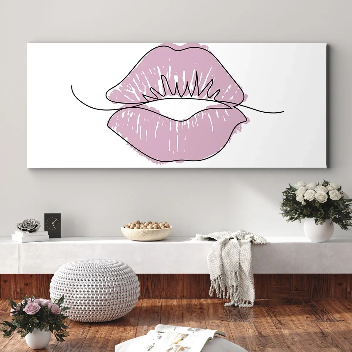 Obraz na plátne - Si pripravený na bozk? - 160x50 cm