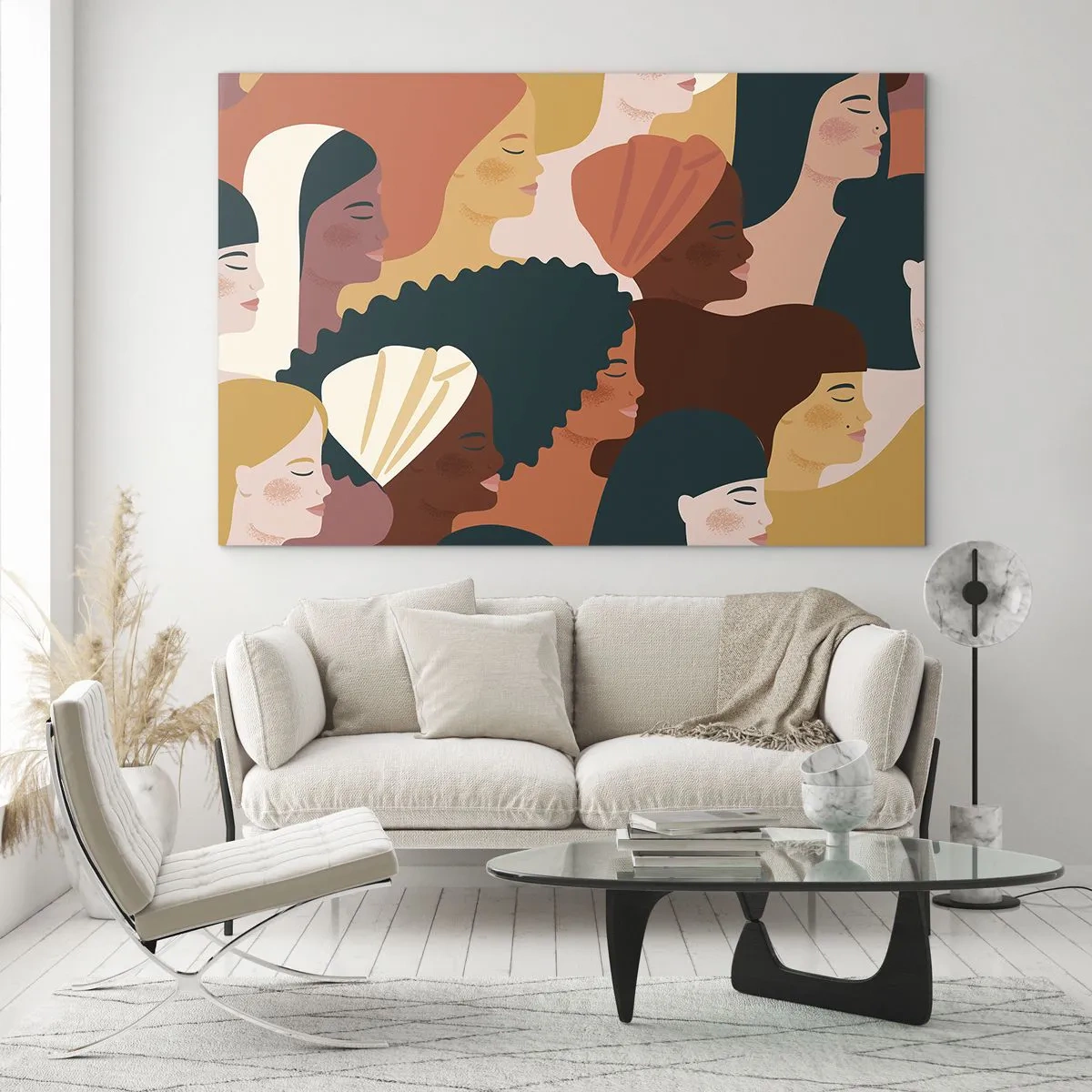 Obraz na skle - Iba ženskosť - 120x80 cm