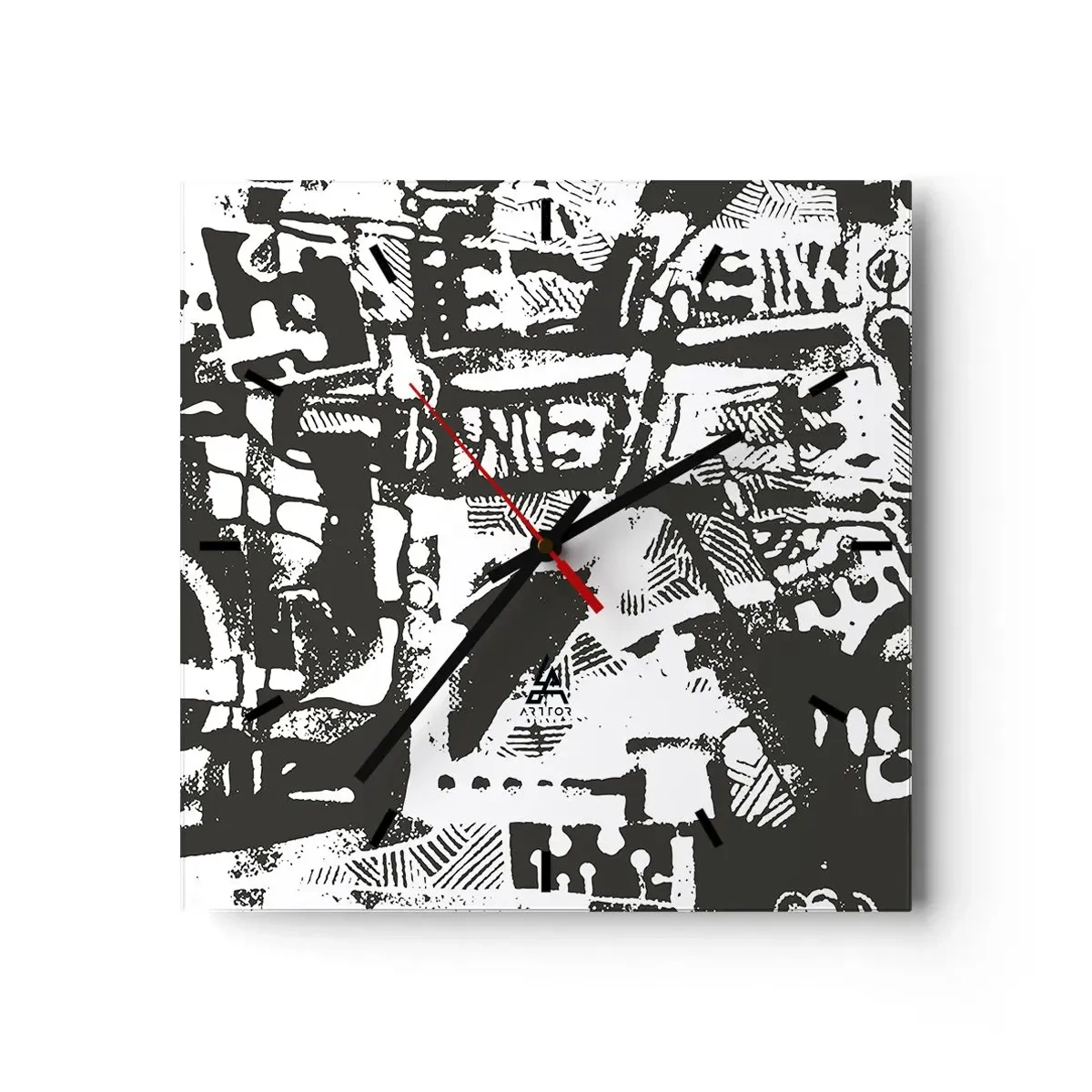 Nástenné hodiny - Poriadok alebo chaos? - 40x40 cm