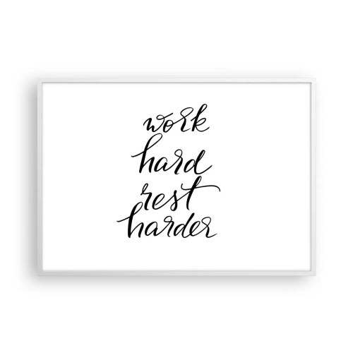 Plagát v bielom ráme - Životná rovnováha - 100x70 cm