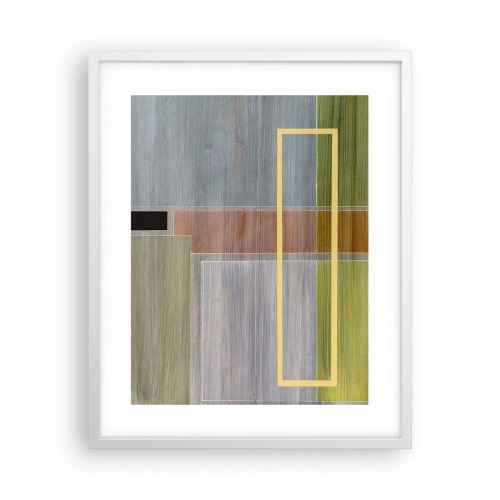 Plagát v bielom ráme - Jednoducho a v kľude - 40x50 cm