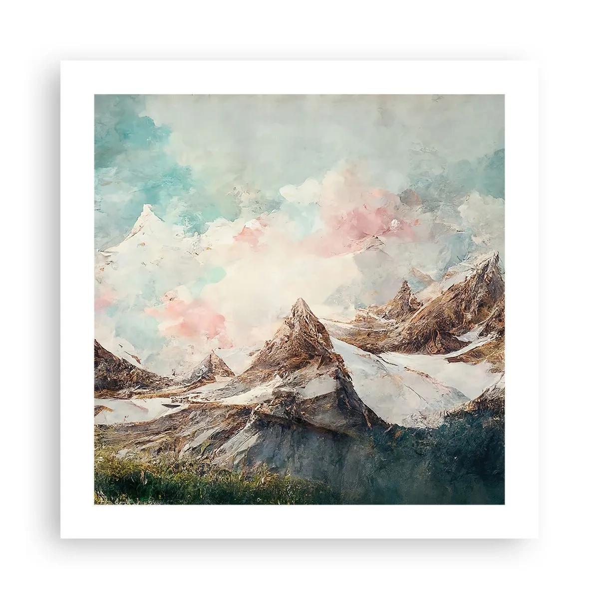 Plagát - Skalné čepele - 50x50 cm