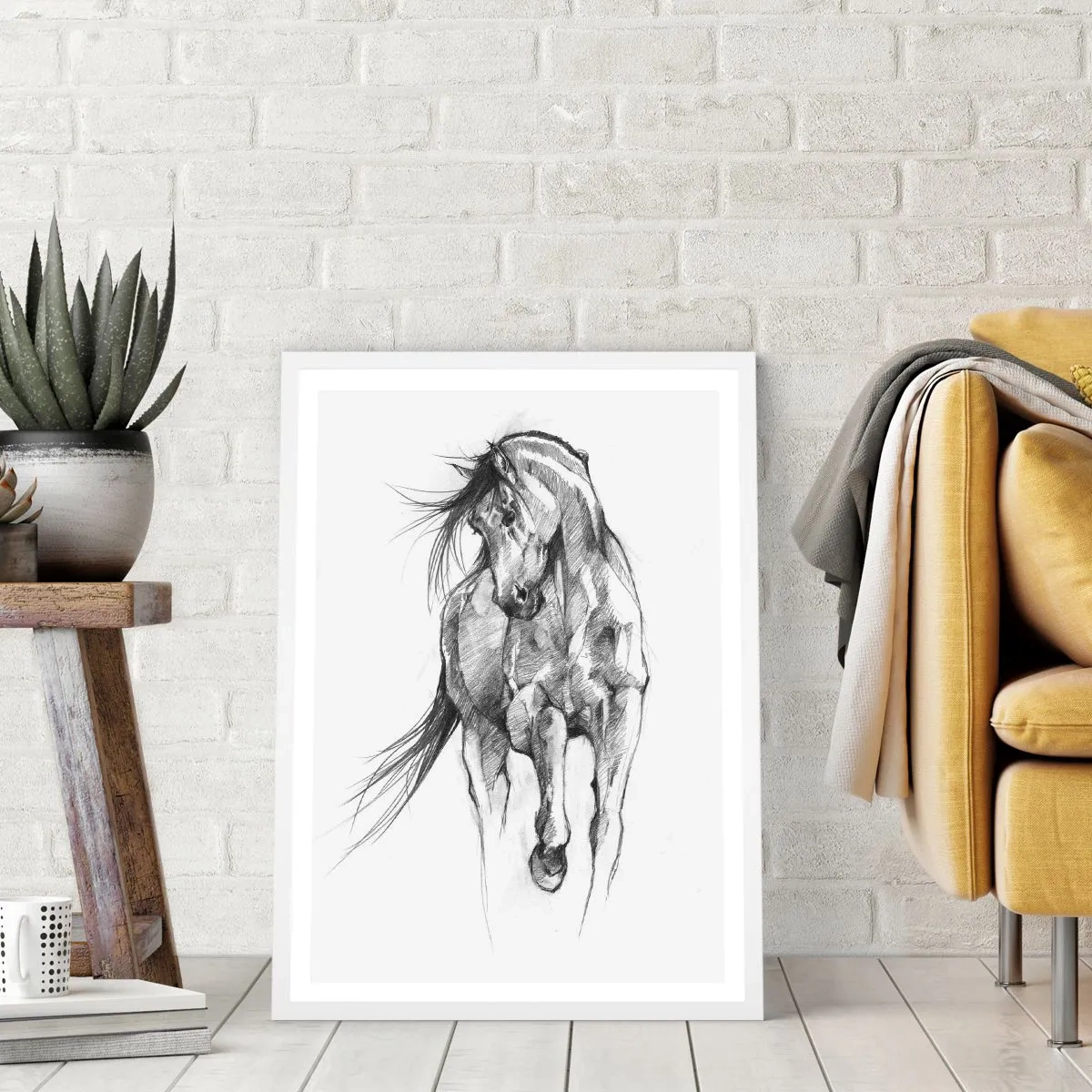 Plagát v bielom ráme - V ladnom kluse - 70x100 cm