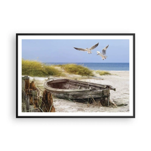 Plagát v čiernom ráme - Vetrom ožiarené - 100x70 cm