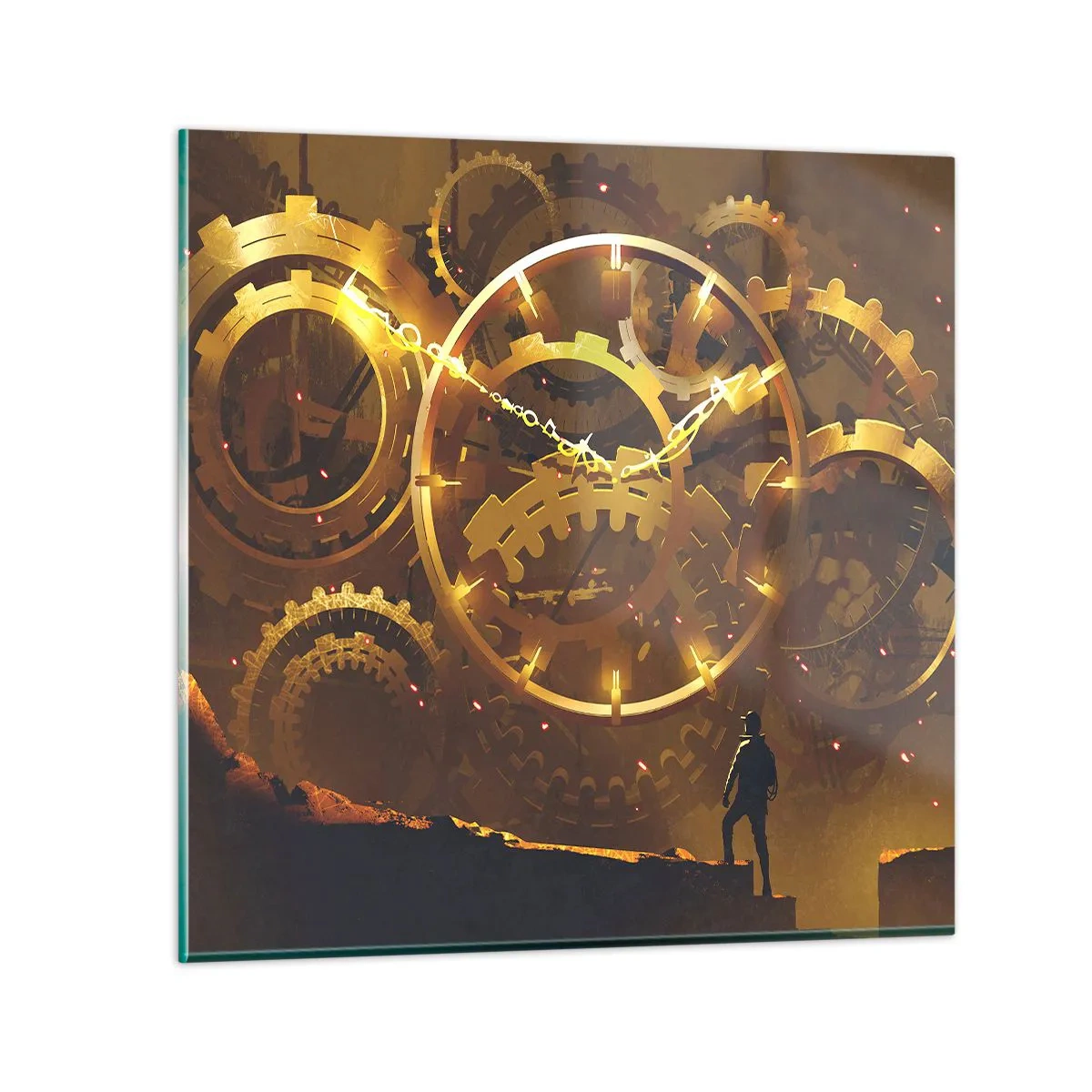 Obraz na skle - Pri zdrojoch času - 70x70 cm