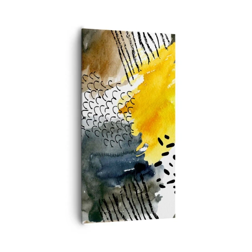 Obraz na plátne - Stretnutie živlov - 65x120 cm