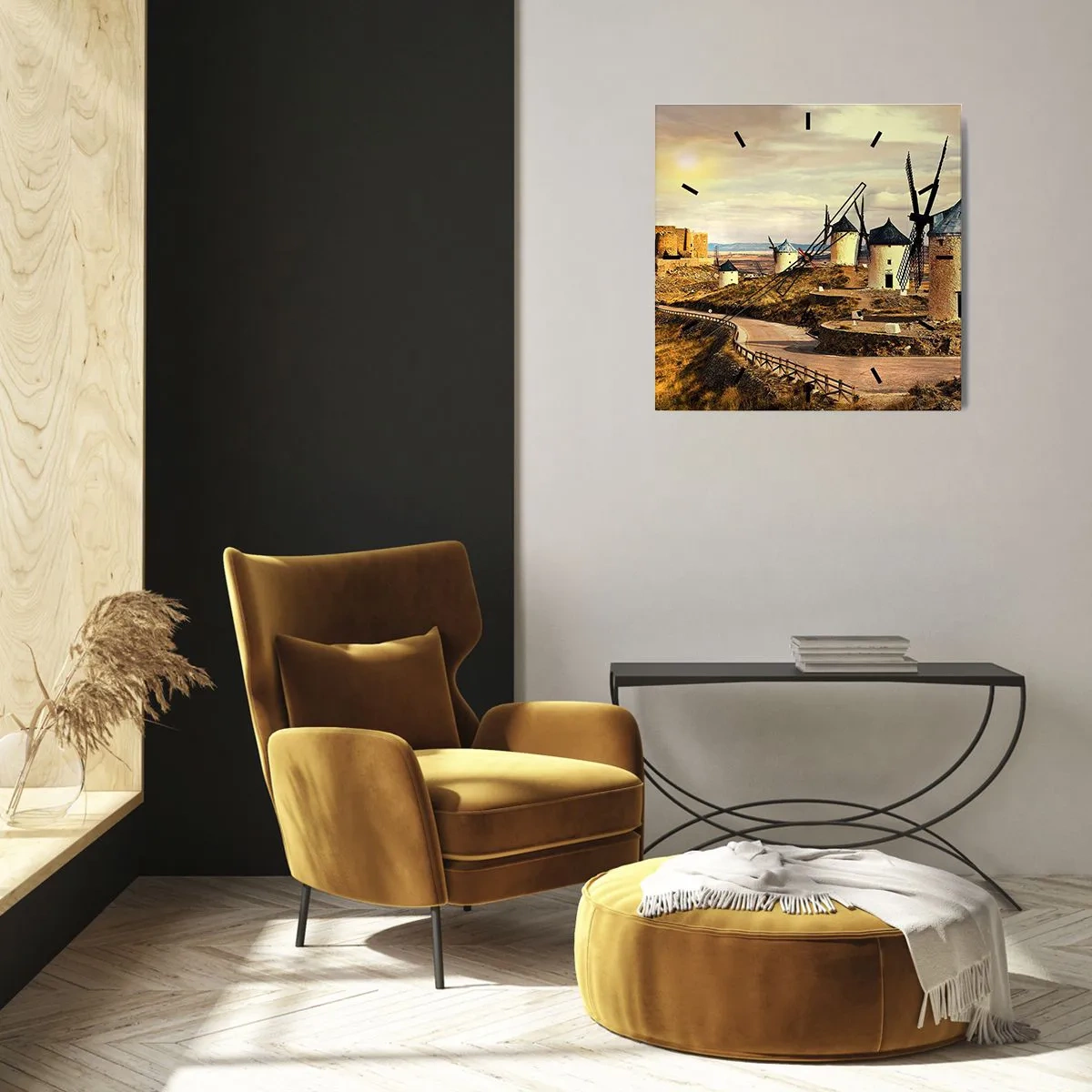 Nástenné hodiny - Čoskoro sa objaví Don Quijote - 30x30 cm