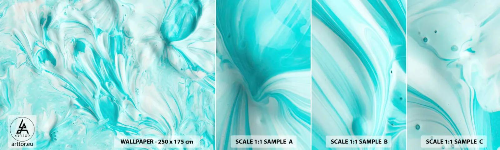 Vzorka samolepiacej fototapety Deluxe Sticker - Navždy spolu - Abstrakcia, Kus, Boho - 100x30 cm