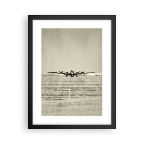 Plagát v čiernom ráme - Ako vždy pripravený - 30x40 cm