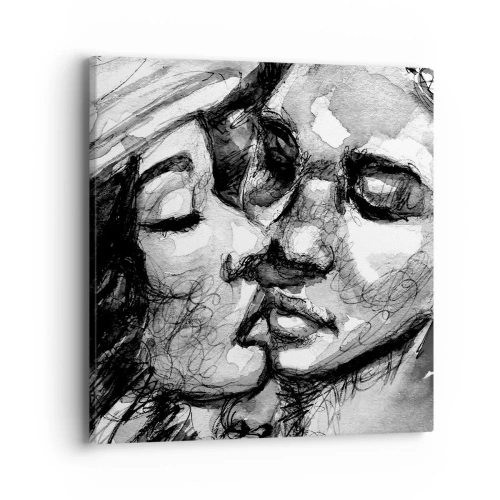 Obraz na plátne - Nežný okamih - 40x40 cm