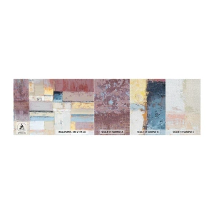 Vzorka fototapety Premium Canvas - Kľud geometrie - Abstrakcia, Pastel, Minimalistický - 100x30 cm