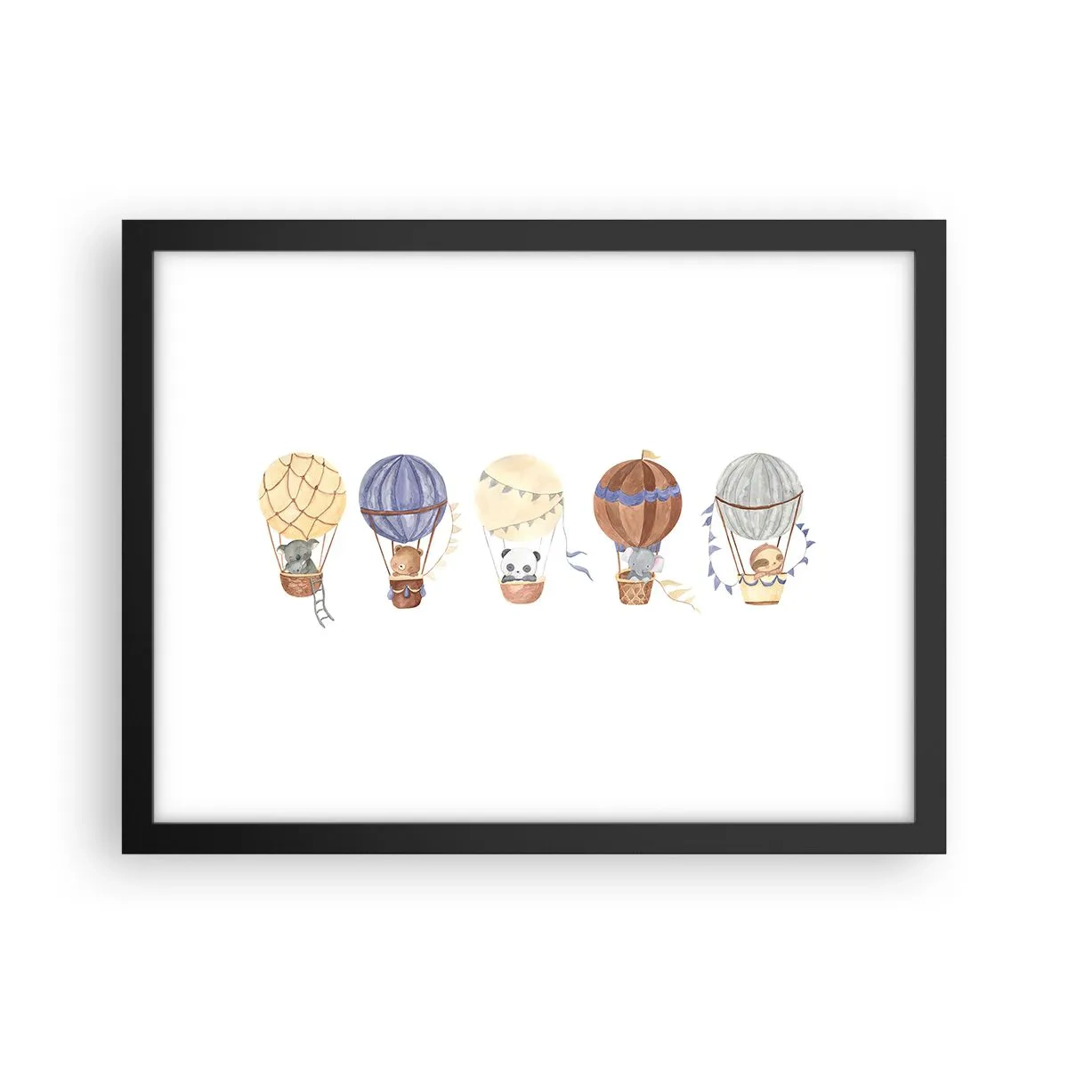 Plagát v čiernom ráme - Priatelia na cestách - 40x30 cm