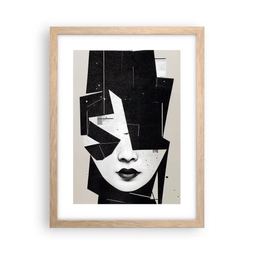 Plagát v ráme zo svetlého duba - Hlboko skryté - 30x40 cm