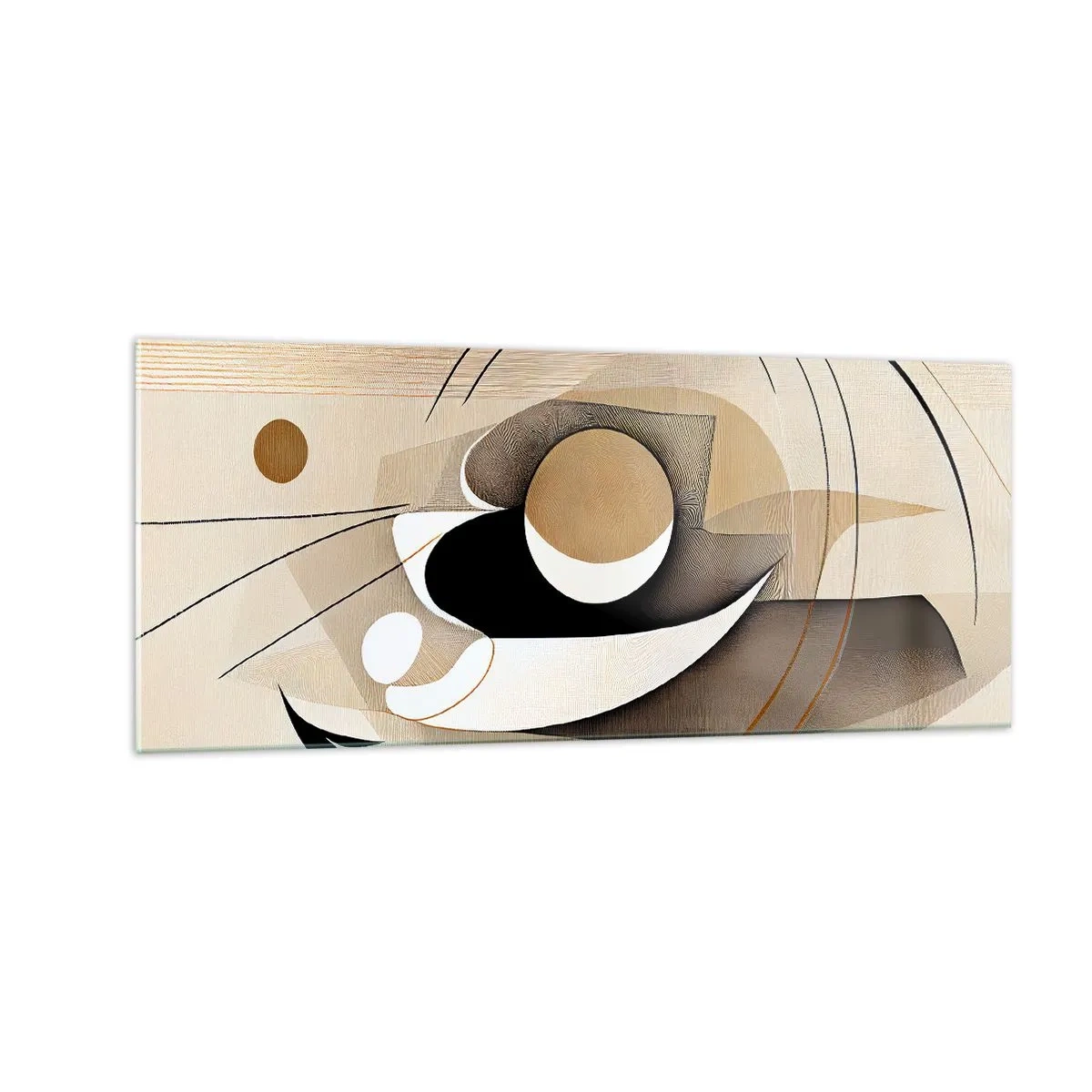 Obraz na skle - Kompozícia: podstata vecí - 100x40 cm