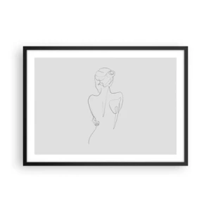 Plagát v čiernom ráme - Hudba tela - 70x50 cm
