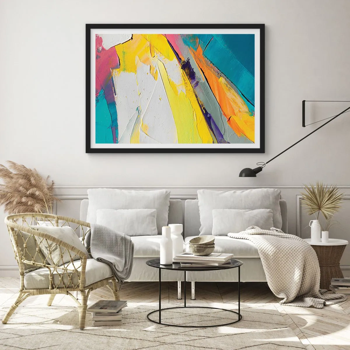 Plagát v čiernom ráme - Anatómia svetla - 91x61 cm