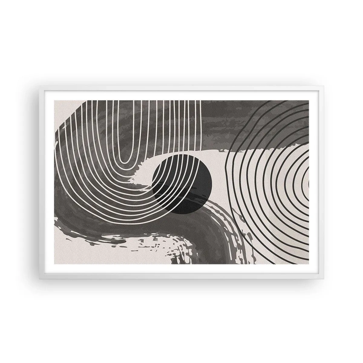 Plagát v bielom ráme - Ovál víťazí - 91x61 cm