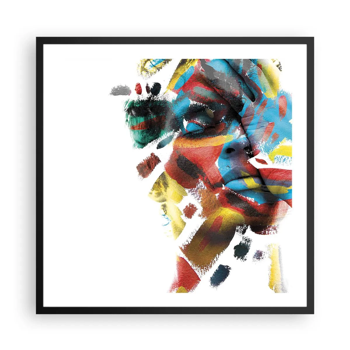 Plagát v čiernom ráme - Pestrá osobnosť - 60x60 cm