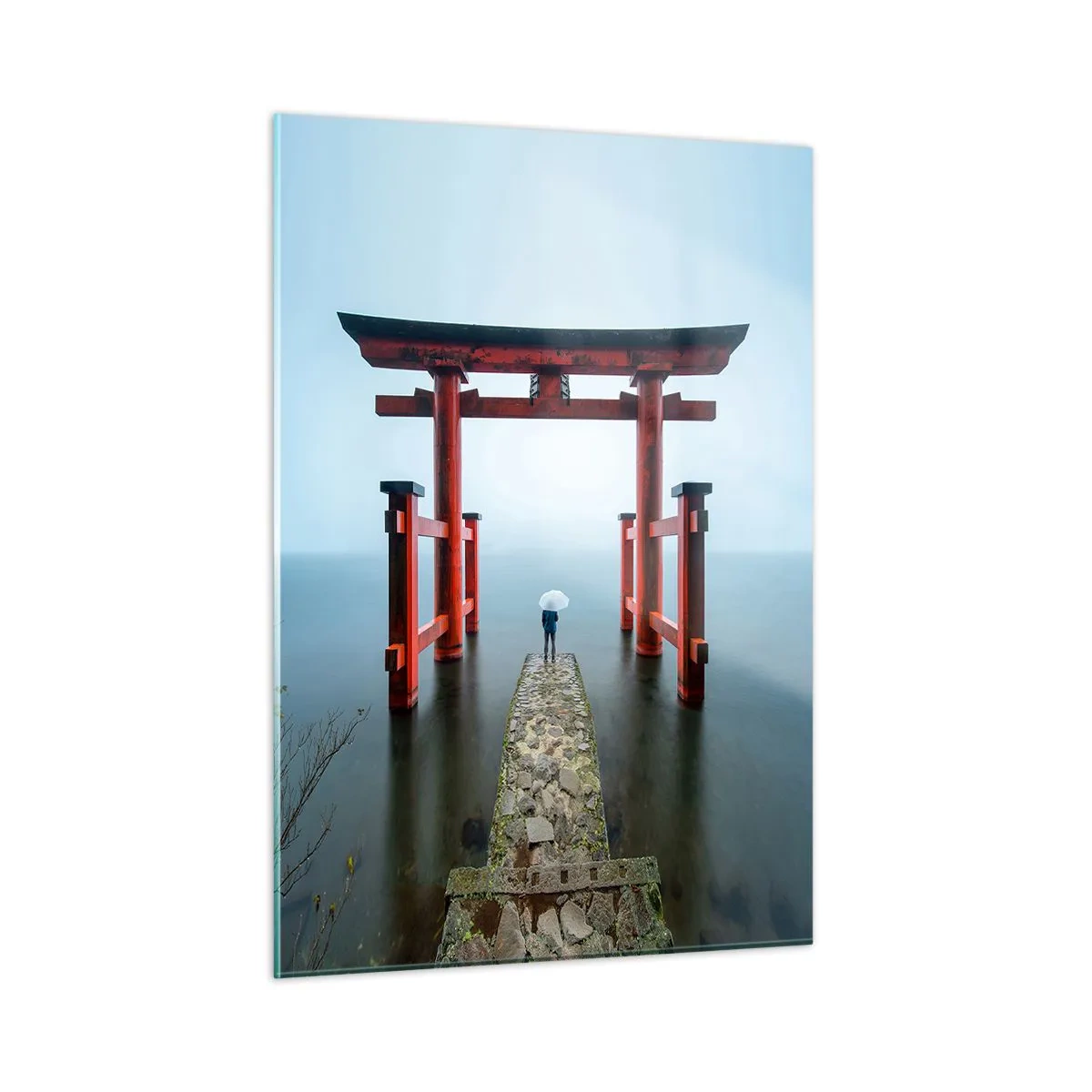 Obraz na skle - Japonské zamyslenie - 50x70 cm