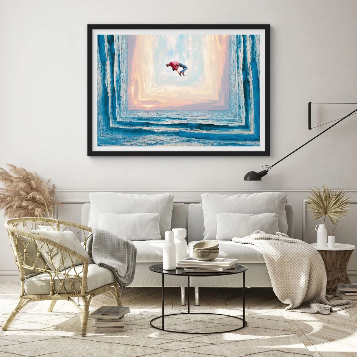 Plagát v čiernom ráme - Do inej dimenzie - 70x50 cm