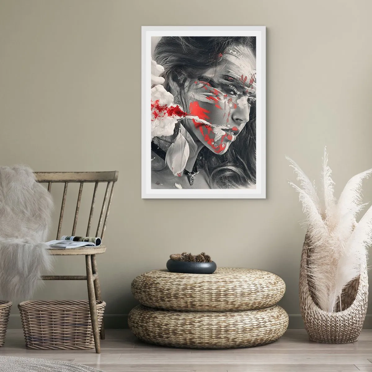 Plagát v bielom ráme - V škárach absurdity - 61x91 cm