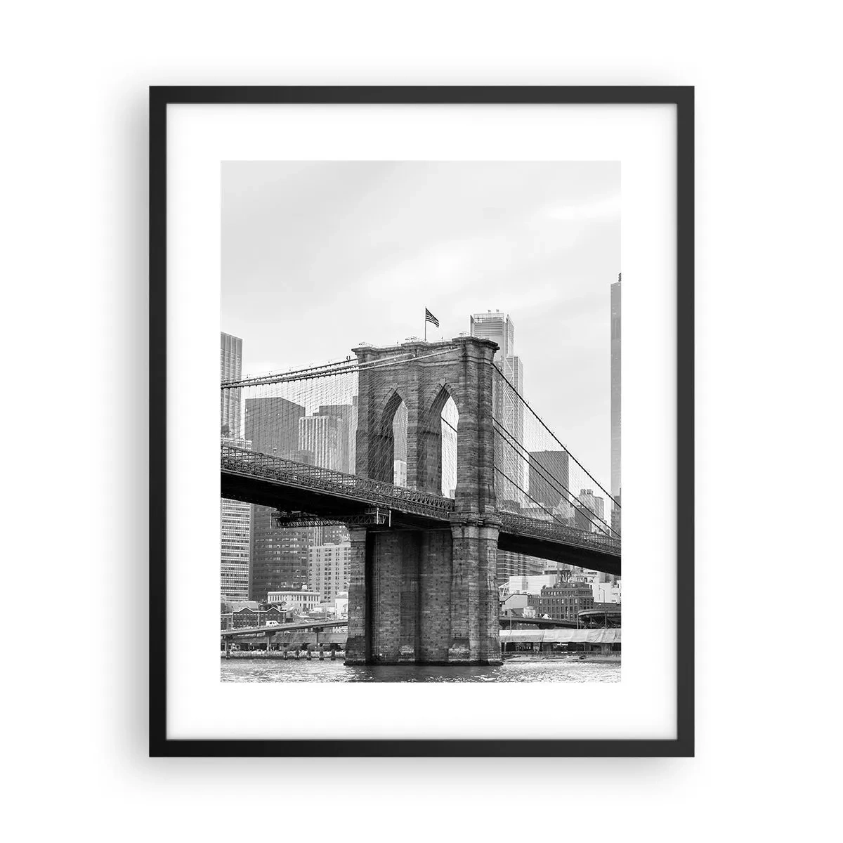 Plagát v čiernom ráme - Newyorské zázraky - 40x50 cm