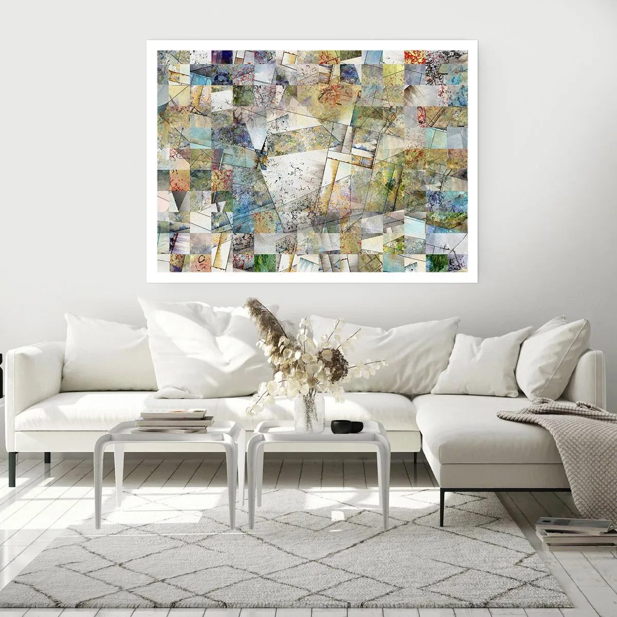 Plagát - Geometrické preskupenie - 100x70 cm