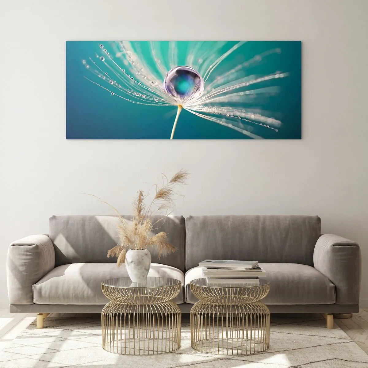 Obraz na skle - Mystický okamih - 100x40 cm