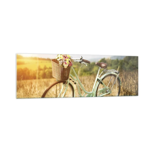 Obraz na skle - Chvíľu tu zostanem - 160x50 cm