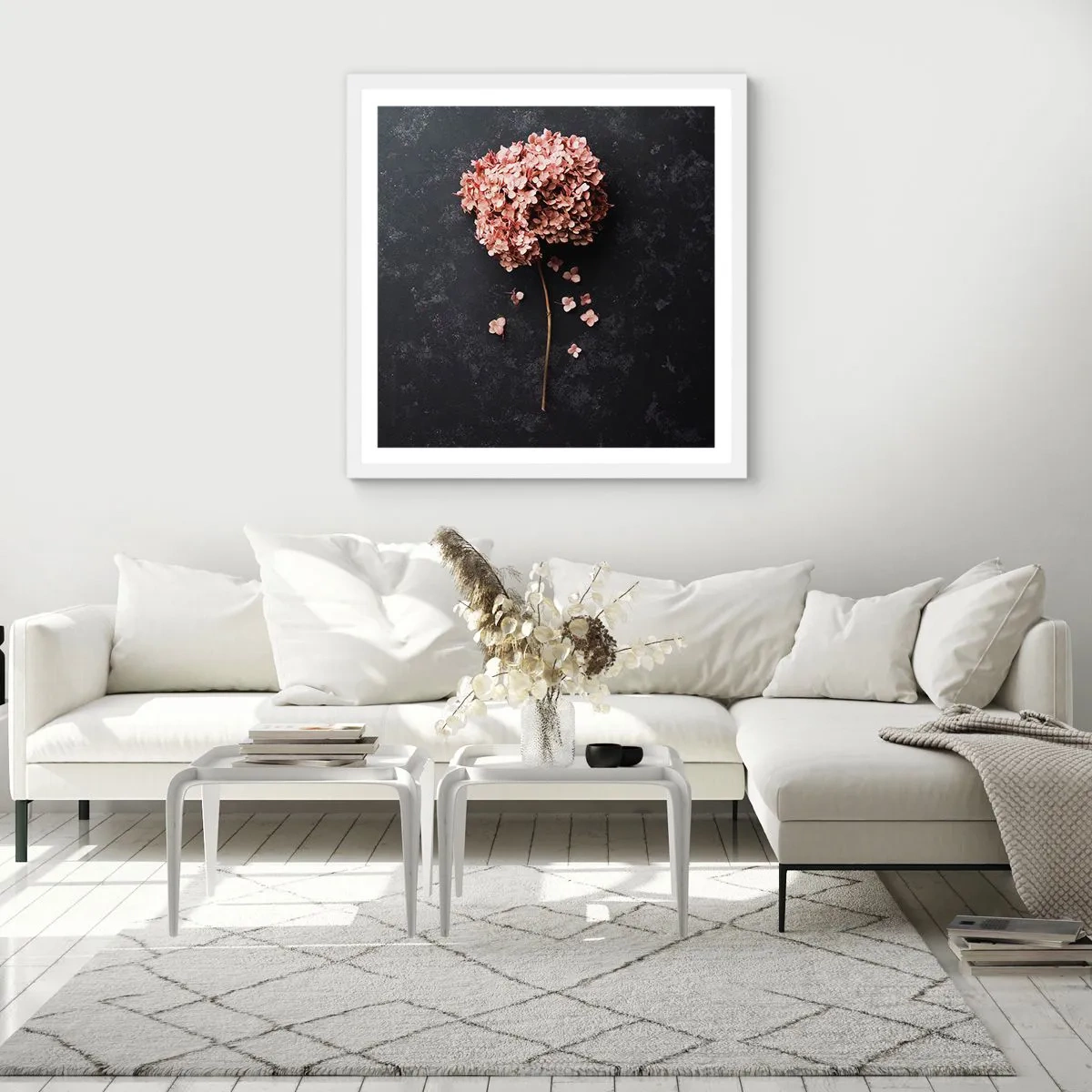 Plagát v bielom ráme - Skutočne romantické znamenie - 40x40 cm