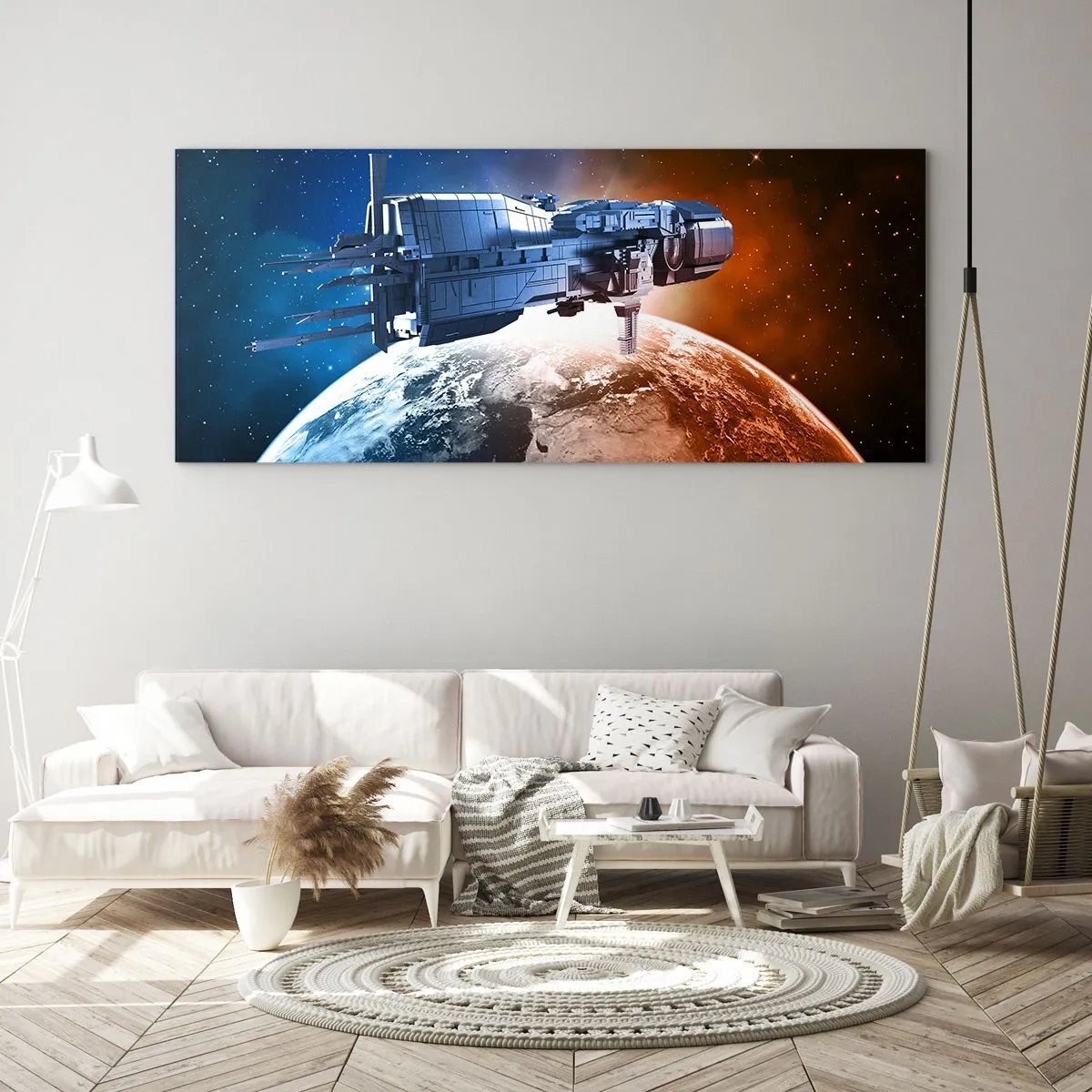 Obraz na skle - Pozorný pozorovateľ - 100x40 cm