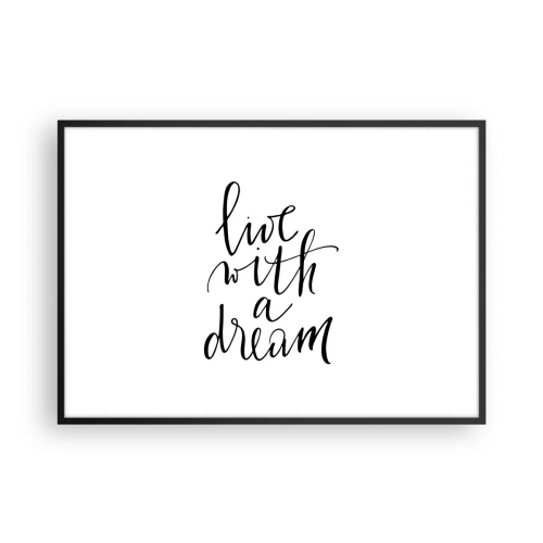 Plagát v čiernom ráme - Of course - 100x70 cm