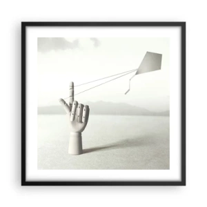 Plagát v čiernom ráme - Výzva - 50x50 cm