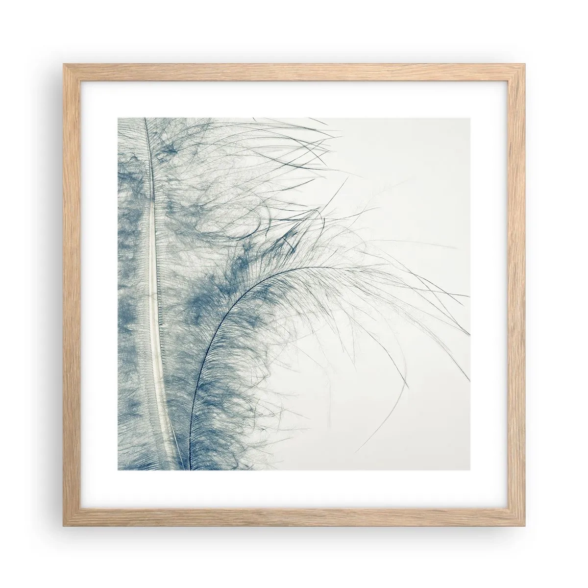 Plagát v ráme zo svetlého duba - Šepot prírody - 40x40 cm