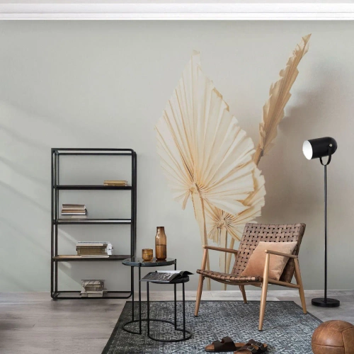 Fototapeta Premium Sand - Keď potrebuješ útechu - Svetlý, Minimalizmus, List - 300x210 cm