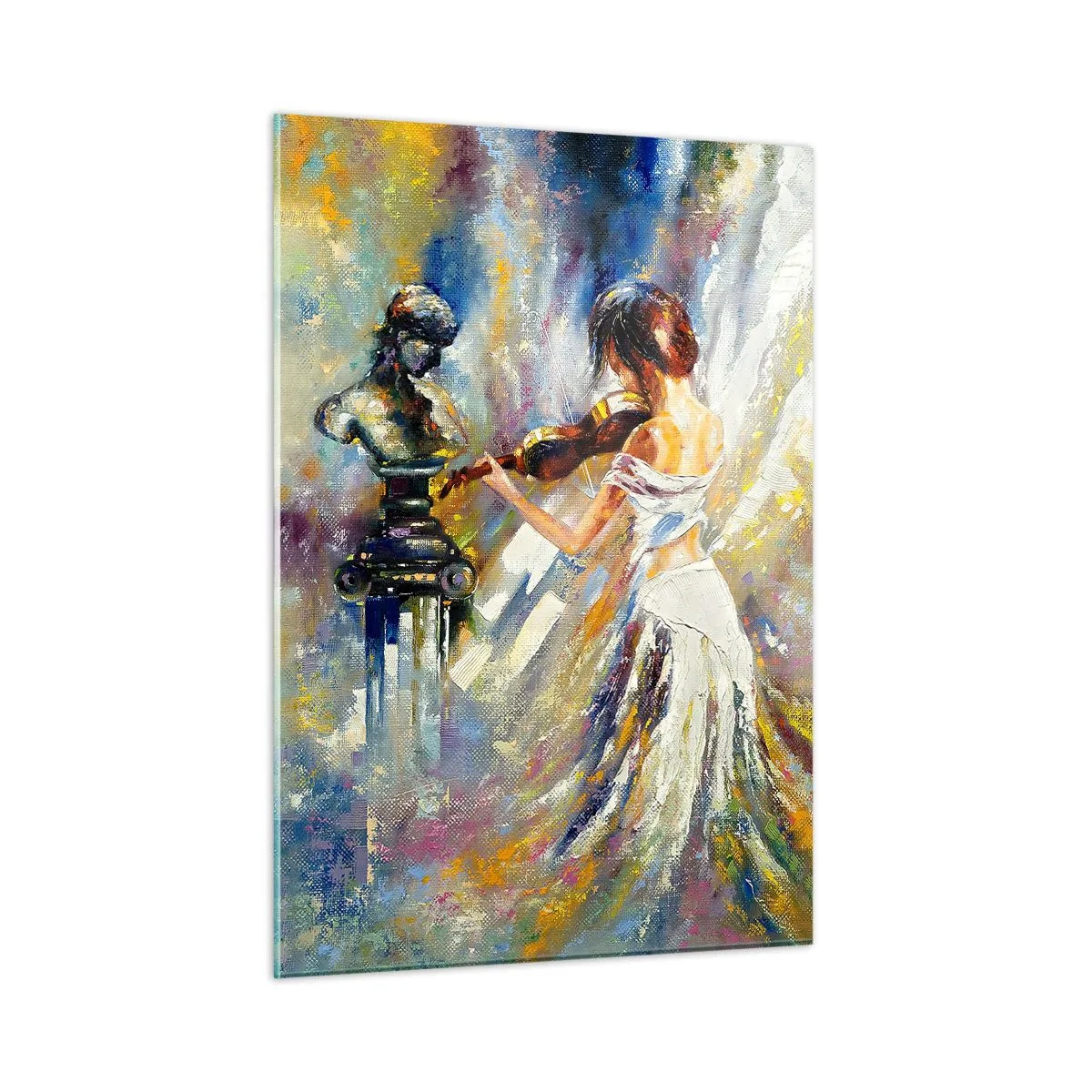 Obraz na skle - Oživenie citom - 50x70 cm