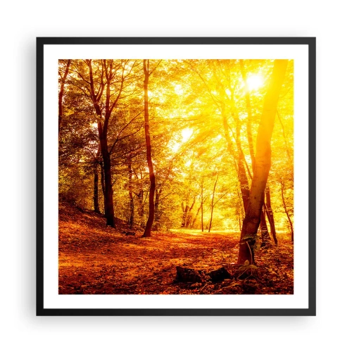 Plagát v čiernom ráme - K zlatej čistinke - 60x60 cm