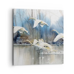 Obraz na plátne - Ako v poviedke o divokých labutiach - 70x70 cm