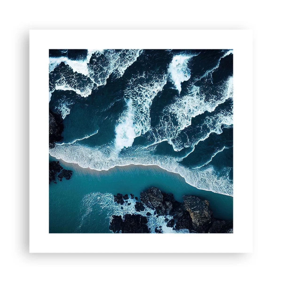 Plagát - Zahalené do vĺn - 40x40 cm