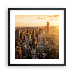 Plagát v čiernom ráme - Rast na slnku - 40x40 cm