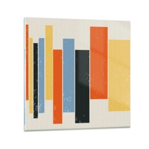 Obraz na skle - Záznam hudby - 50x50 cm