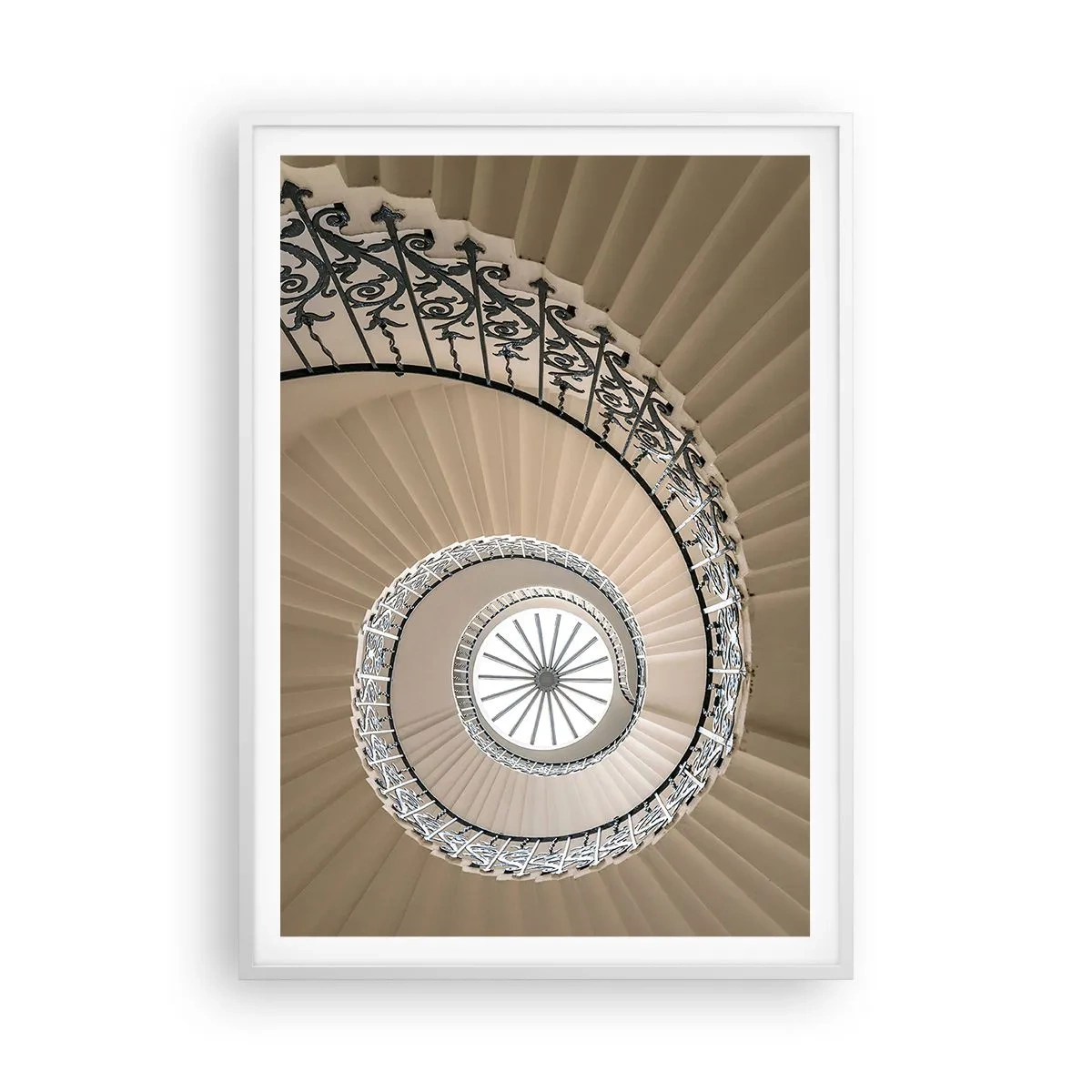 Plagát v bielom ráme - Vnútri mušle - 70x100 cm