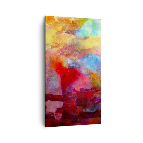 Obraz na plátne - Pozrieť sa doprostred dúhy - 45x80 cm