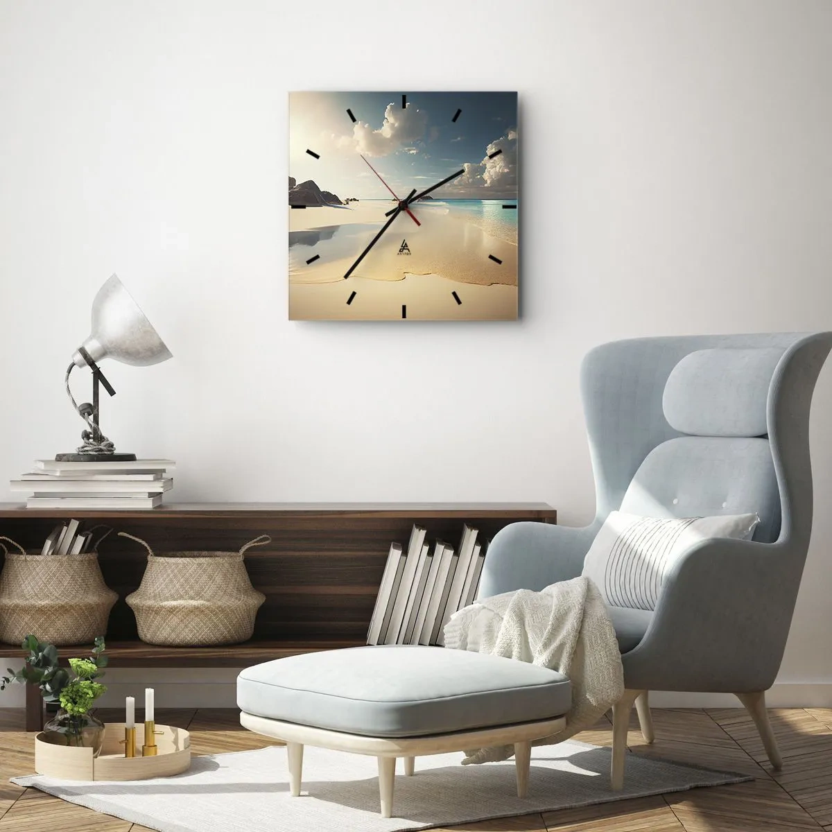 Nástenné hodiny - Vysnený deň - 40x40 cm