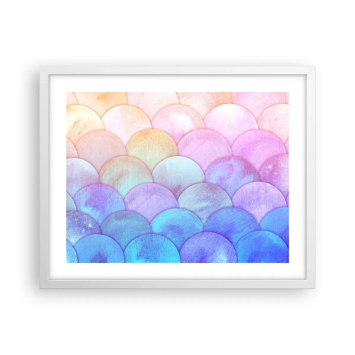 Plagát v bielom ráme - Perleťová šupina - 50x40 cm