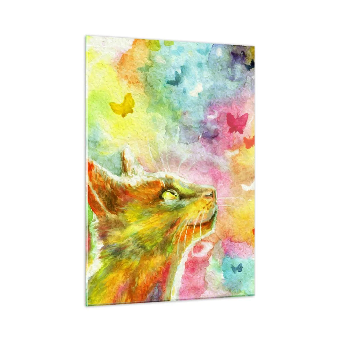 Obraz na skle - Nezmysly v mačacom raji - 50x70 cm