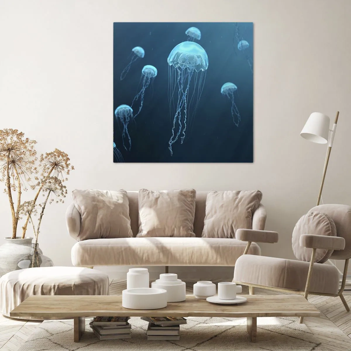 Obraz na plátne - Oceánsky tanec - 60x60 cm